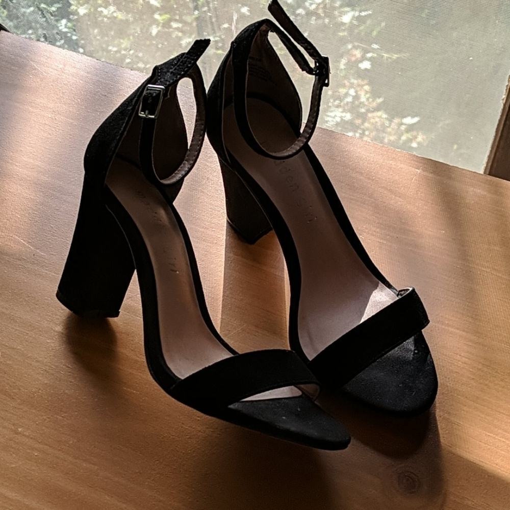 Madden Girl Black Block Heels